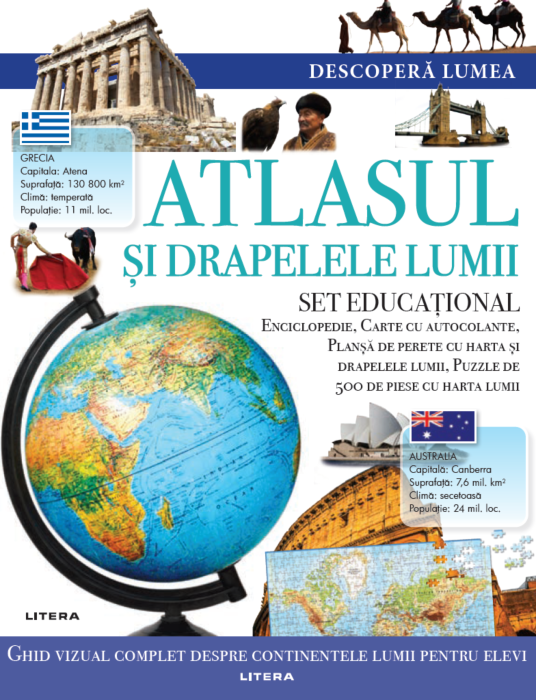 Descopera lumea - Atlasul si drapelele lumii Descopera lumea - Atlasul si drapelele lumii