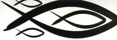 Autocolant Peşte - negru Autocolant Peşte - negru