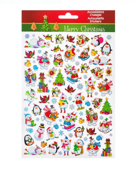 Autocolante de Craciun - Pinguini, Oameni de zapada (3+)