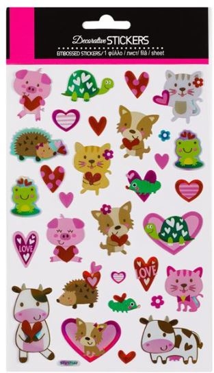 Autocolante - Broasca testoasa, Arici, Vaca, 31 buc. (3+) Autocolante - Broasca testoasa, Arici, Vaca, 31 buc. (3+)