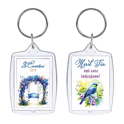 Breloc cu verset - "Harul Tău îmi este îndeajuns!"