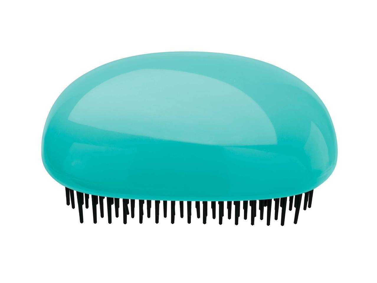 Perie compacta pentru descalcit parul, model turcoaz Perie compacta pentru descalcit parul, model turcoaz