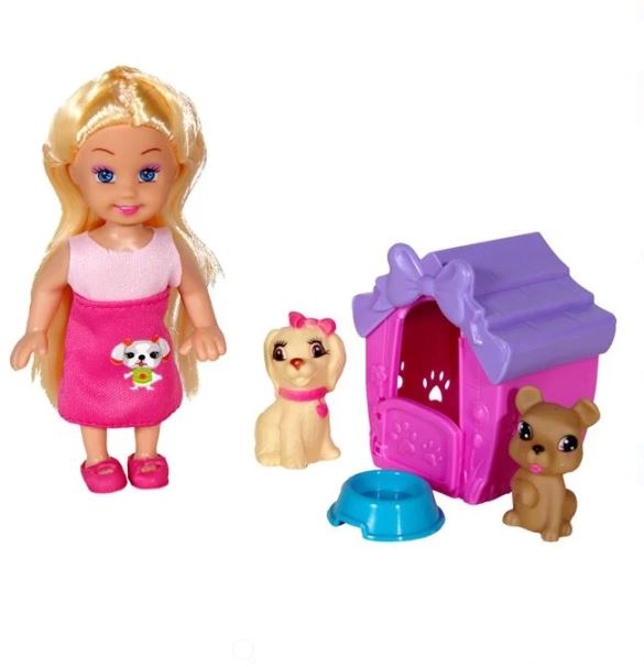 Papusa cu caine - Cute girl - Jucarii pentru copii (3+) Papusa cu caine - Cute girl - Jucarii pentru copii (3+)