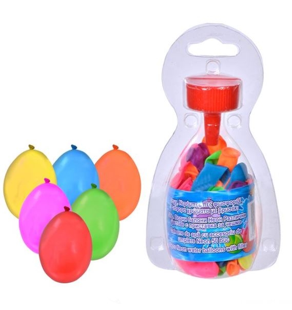 50 Baloane pentru apa + robinet - Activitati pentru copii (8+) 50 Baloane pentru apa + robinet - Activitati pentru copii (8+)