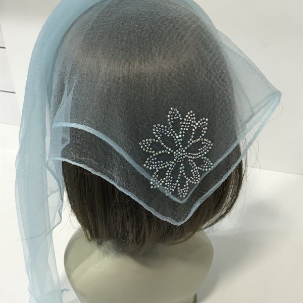 Batic spumă -  Albastru deschis  cu strasuri Trandafir (60x60cm) Batic spumă -  Albastru deschis  cu strasuri Trandafir (60x60cm)