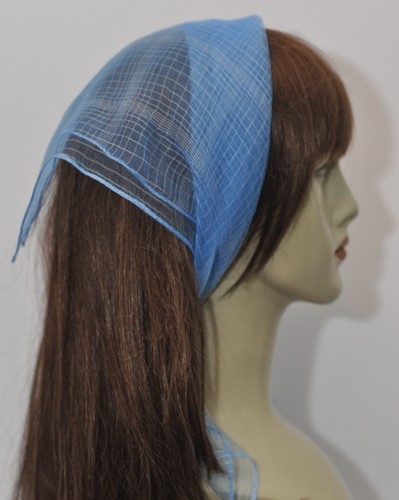 Batic spumă -Albastru tesut cu fir alb (60x60cm) Batic spumă -Albastru tesut cu fir alb (60x60cm)