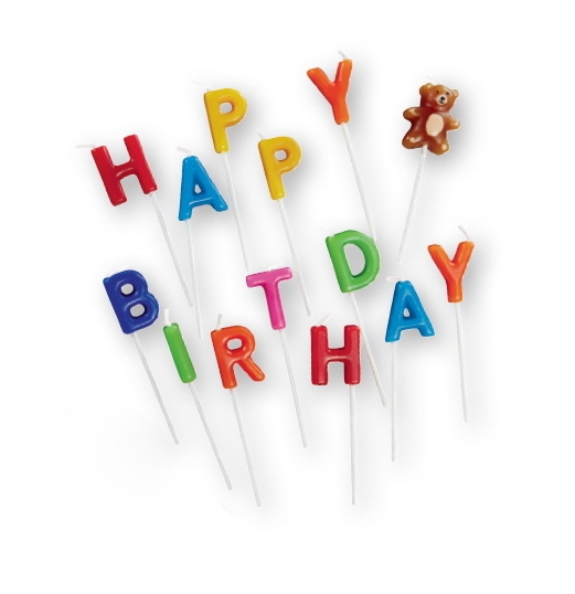 Set lumanari de tort - Happy birthday Set lumanari de tort - Happy birthday