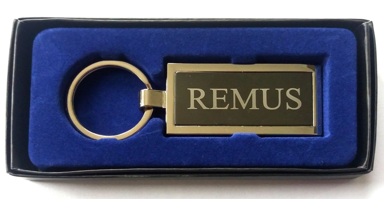 Breloc gravat barbatesc - Remus ( 8 cm x 2.5 cm ) Breloc gravat barbatesc - Remus ( 8 cm x 2.5 cm )