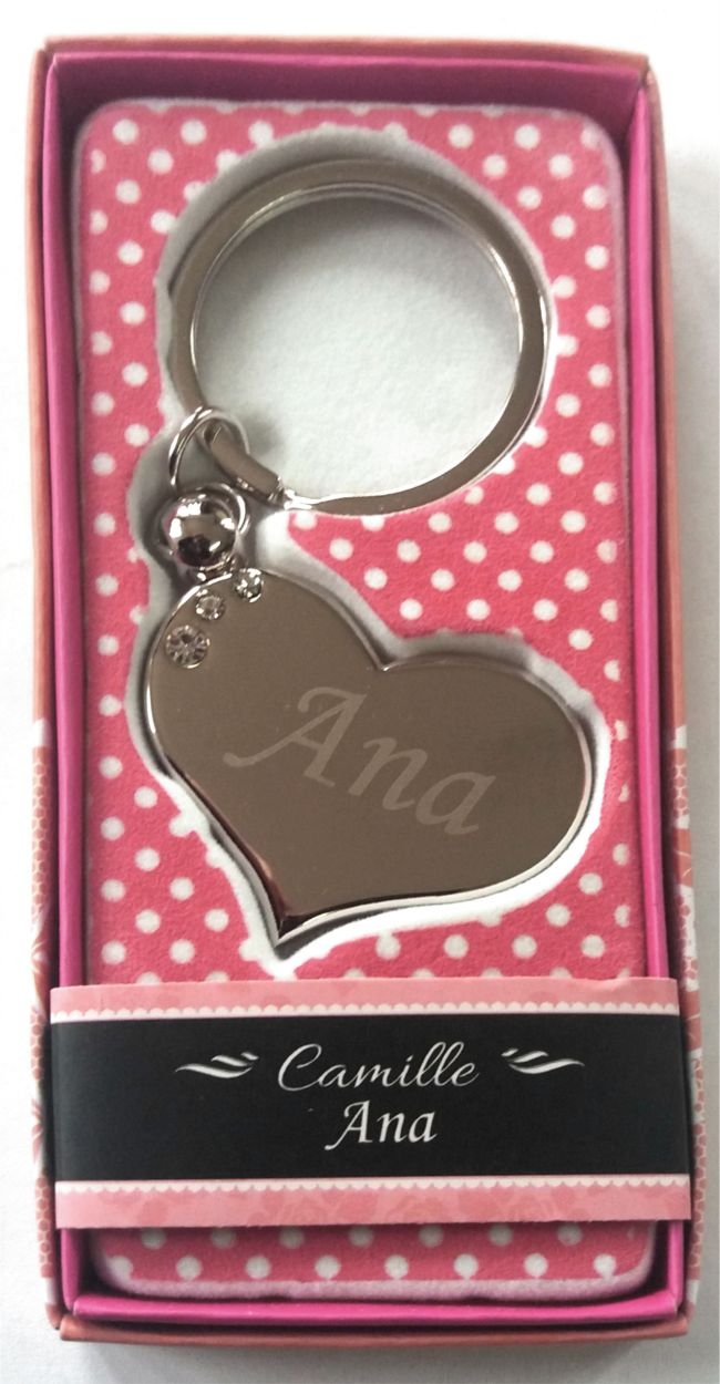 Breloc gravat inima  - Ana ( 7 cm x 3.80 cm  ) Breloc gravat inima  - Ana ( 7 cm x 3.80 cm  )