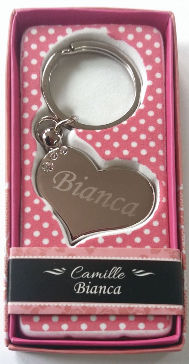 Breloc gravat inima  - Bianca ( 7 cm x 3.80 cm  ) Breloc gravat inima  - Bianca ( 7 cm x 3.80 cm  )