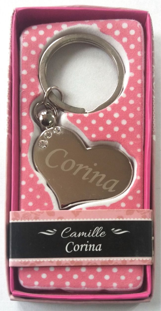 Breloc gravat inima  - Corina ( 7 cm x 3.80 cm  ) Breloc gravat inima  - Corina ( 7 cm x 3.80 cm  )