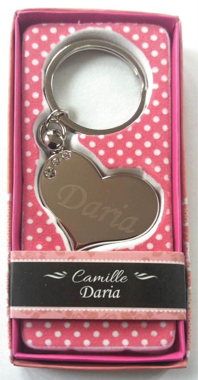 Breloc gravat inima  - Daria ( 7 cm x 3.80 cm  ) Breloc gravat inima  - Daria ( 7 cm x 3.80 cm  )