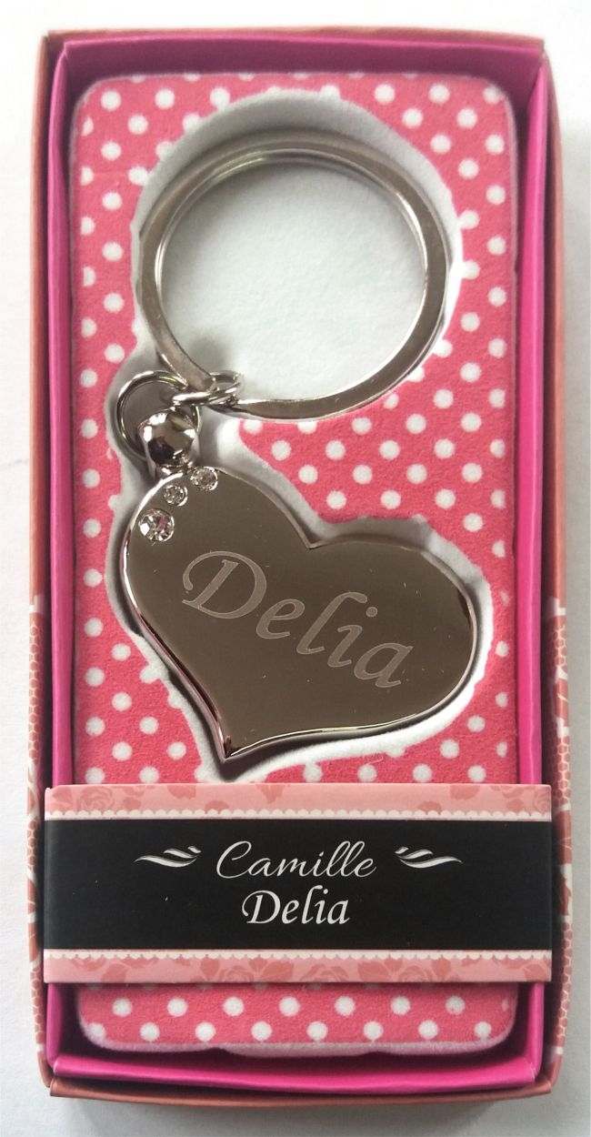 Breloc gravat inima  - Delia ( 7 cm x 3.80 cm  ) Breloc gravat inima  - Delia ( 7 cm x 3.80 cm  )