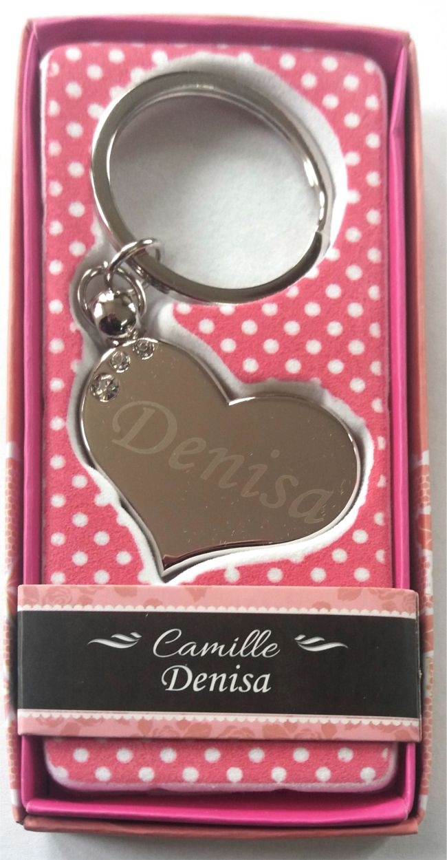 Breloc gravat inima  - Denisa ( 7 cm x 3.80 cm  ) Breloc gravat inima  - Denisa ( 7 cm x 3.80 cm  )