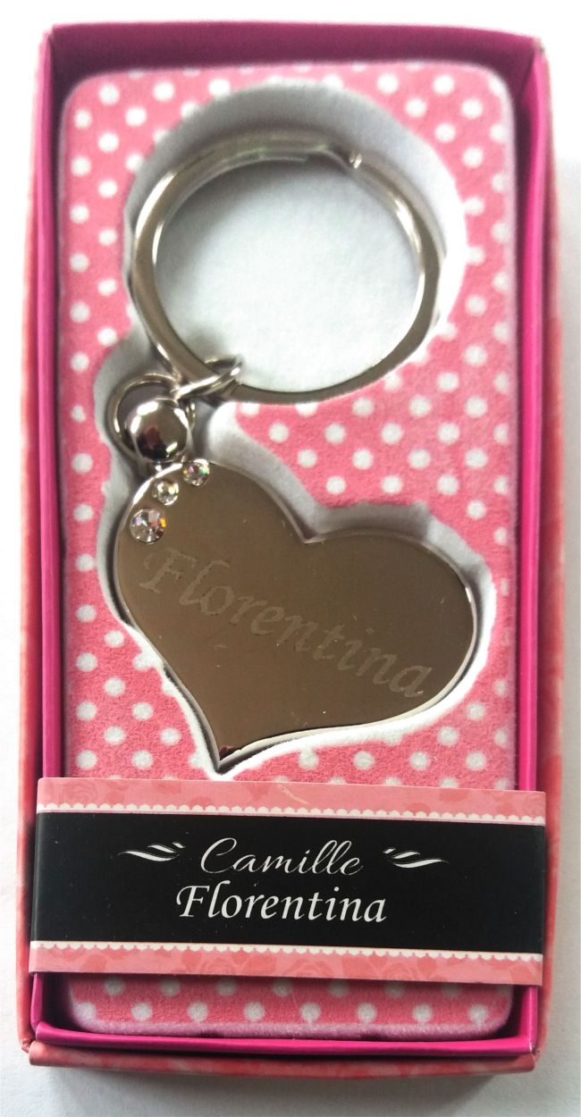 Breloc gravat inima  - Florentina ( 7 cm x 3.80 cm  ) Breloc gravat inima  - Florentina ( 7 cm x 3.80 cm  )