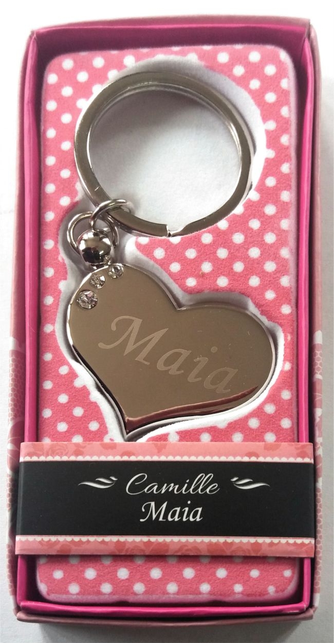 Breloc gravat inima  - Maia ( 7 cm x 3.80 cm  ) Breloc gravat inima  - Maia ( 7 cm x 3.80 cm  )