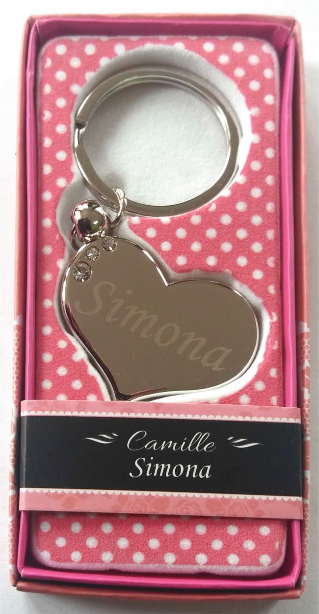 Breloc gravat inima  - Simona ( 7 cm x 3.80 cm  ) Breloc gravat inima  - Simona ( 7 cm x 3.80 cm  )