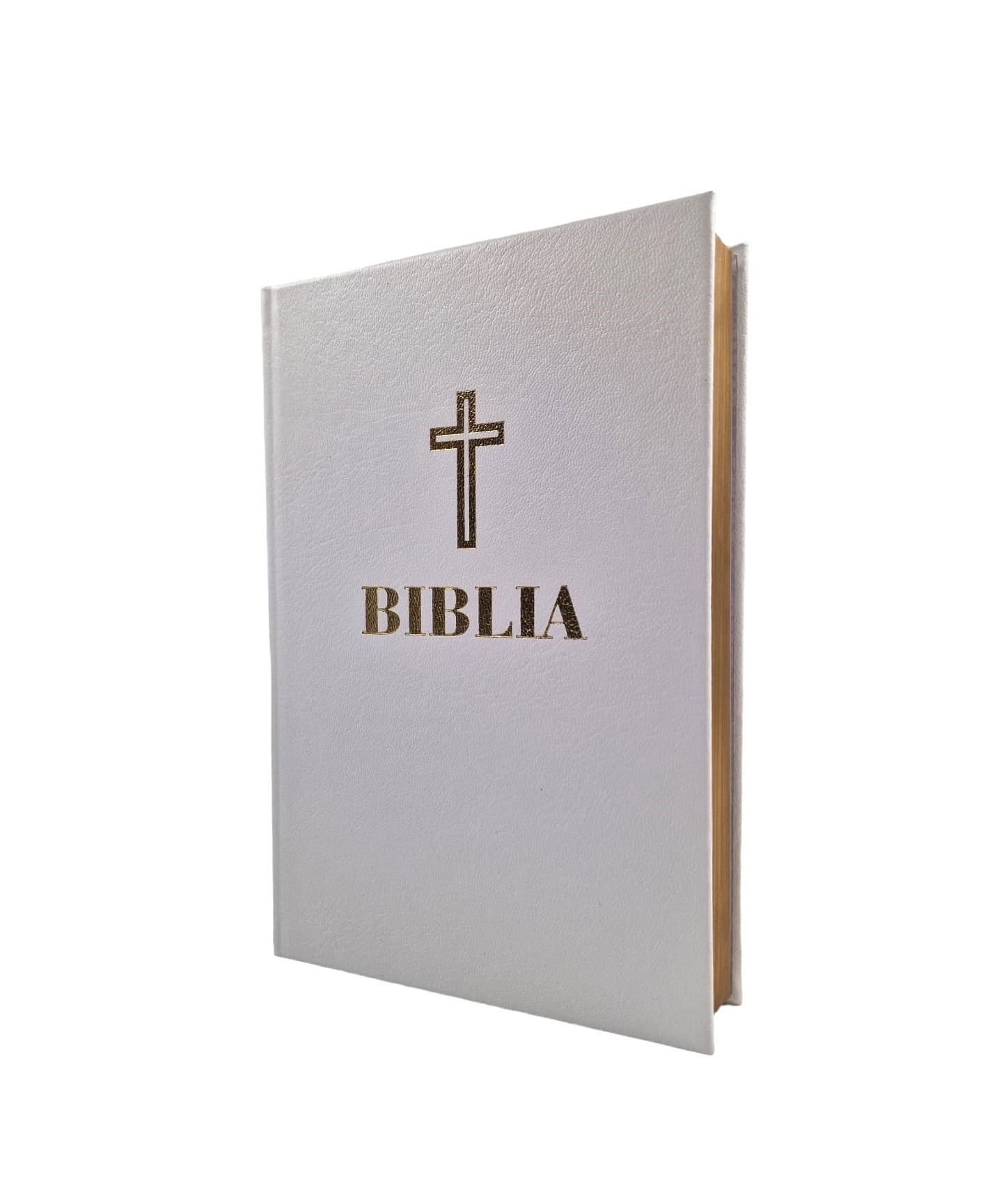 Biblia Ortodoxa - ediție omagială 100 de ani de la Marea Unire, coperta piele, mare, alba, margini aurii Biblia Ortodoxa - ediție omagială 100 de ani de la Marea Unire, coperta piele, mare, alba, margini aurii