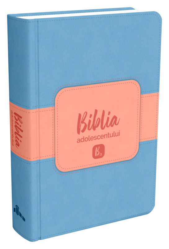 Biblia adolescentului - marime mica, coperta imitatie piele, albastra, trad. Cornilescu