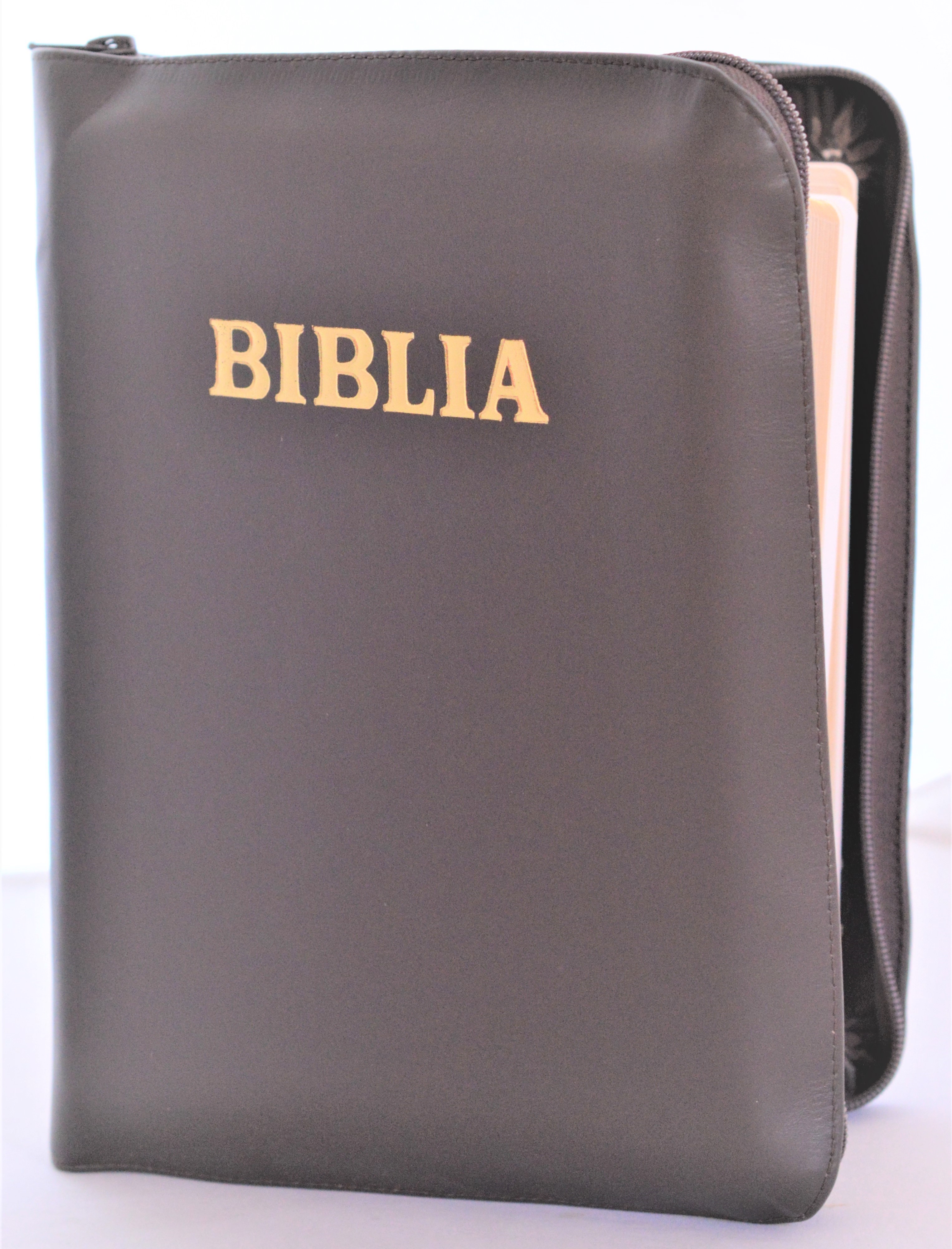 Biblia de studiu inductiv (trad. D. Cornilescu), piele naturala, maro, fermoar Biblia de studiu inductiv (trad. D. Cornilescu), piele naturala, maro, fermoar