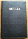 Biblia din piele, marime medie, neagra, fermoar [053]
