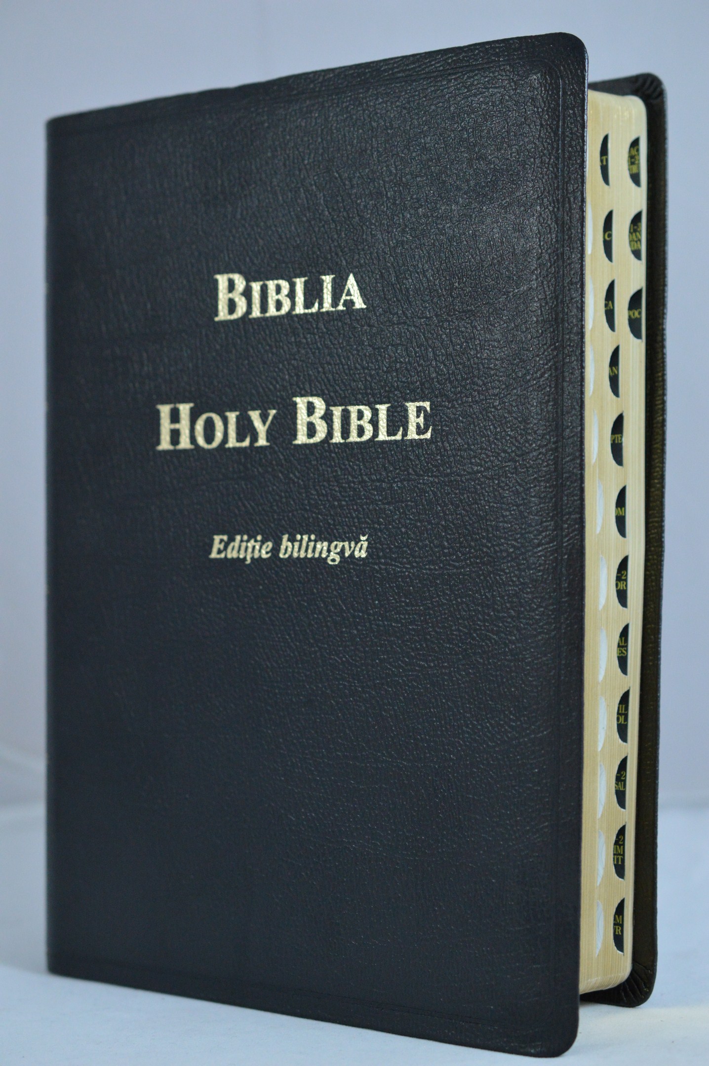 Biblia bilingva romana engleza, neagra - Holy Bible [fara fermoar]