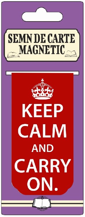 Semn de carte magnetic - Keep calm and carry on Semn de carte magnetic - Keep calm and carry on