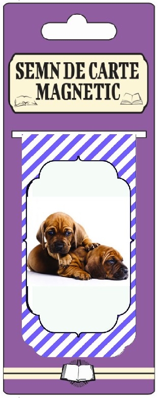 Semn de carte magnetic - 2 Caini Semn de carte magnetic - 2 Caini