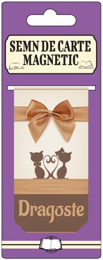 Semn de carte magnetic - Dragoste Semn de carte magnetic - Dragoste