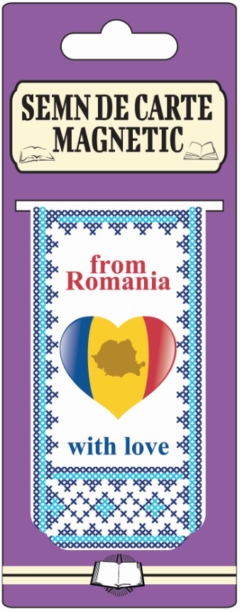 Semn de carte magnetic - From Romania with love