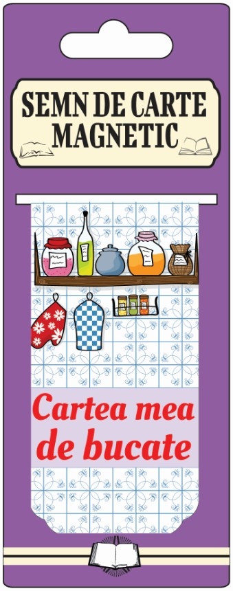 Semn de carte magnetic - Cartea mea de bucate Semn de carte magnetic - Cartea mea de bucate