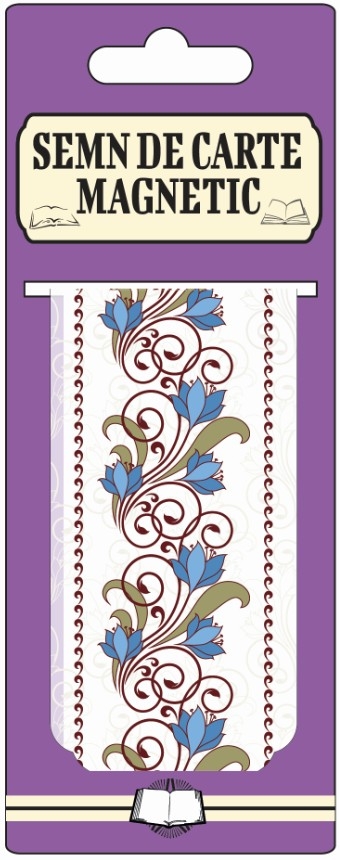 Semn de carte magnetic - Flori, Model 5 Semn de carte magnetic - Flori, Model 5