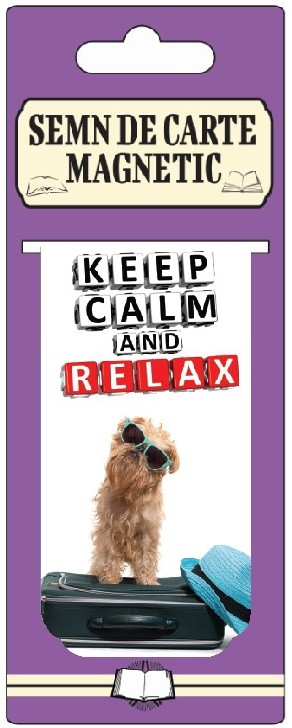 Semn de carte magnetic - Keep calm and relax Semn de carte magnetic - Keep calm and relax
