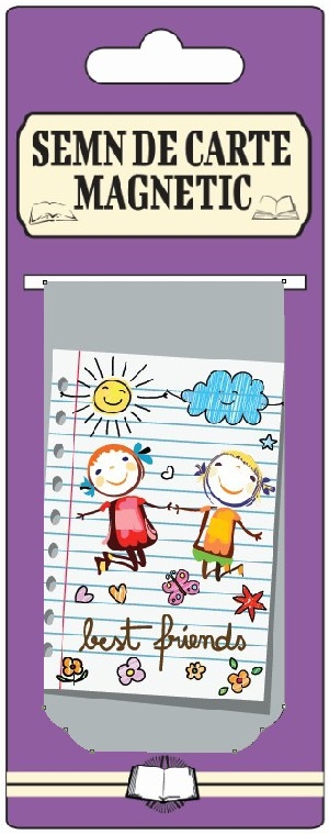 Semn de carte magnetic - Best friends Semn de carte magnetic - Best friends