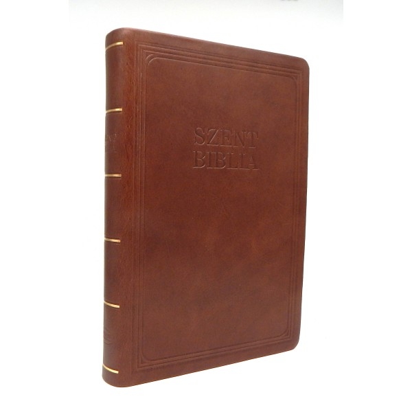 Szent Biblia, Nagy Biblia Exclusive - Barna bőr - Regiszterrel (bivalybőr + díszdoboz) - Biblia mare, piele, in lb. maghiara, index [073 PF]