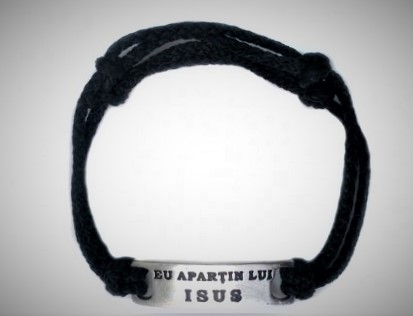 Bratara crestina (șnur) -Eu apartin lui Isus Bratara crestina (șnur) -Eu apartin lui Isus