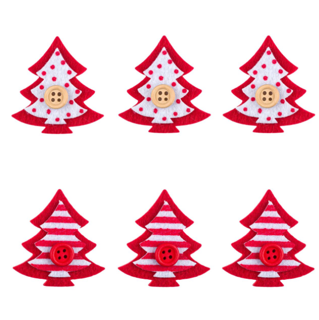 Autocolante decorative de Craciun - Brazi rosii, 6 buc. (3+) Autocolante decorative de Craciun - Brazi rosii, 6 buc. (3+)