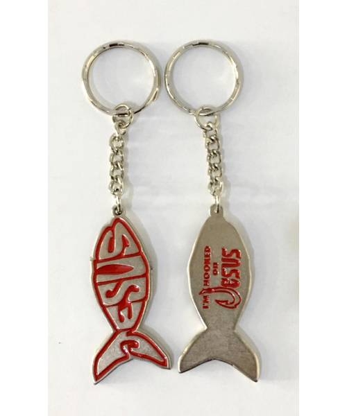 Breloc din metal: Peşte - Jesus Breloc din metal: Peşte - Jesus