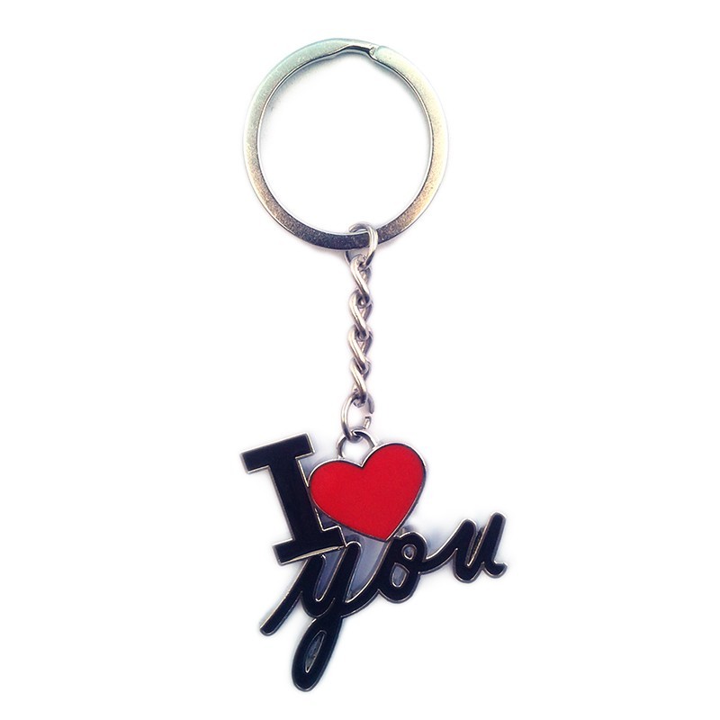 Breloc din metal - I love you (negru) Breloc din metal - I love you (negru)