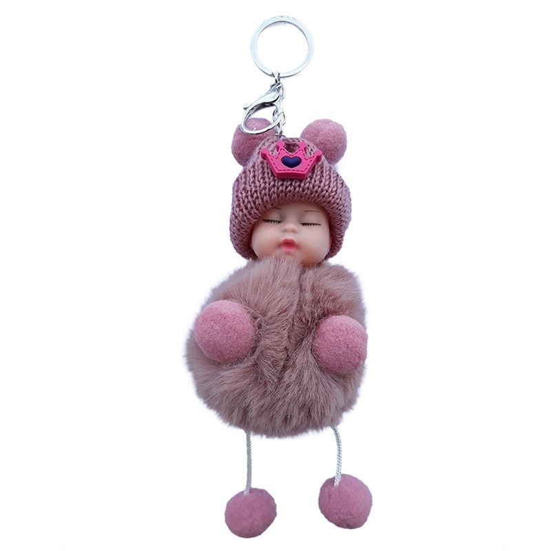 Breloc pufos - Copilas (plamaniu) Breloc pufos - Copilas (plamaniu)