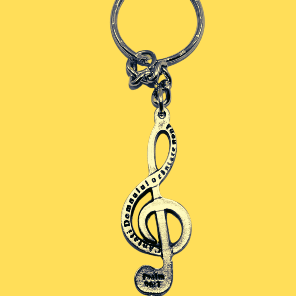 Brelocuri crestine fata/verso - Cheia Sol / Cantati Domnului o cantare noua (galben vintage) Brelocuri crestine fata/verso - Cheia Sol / Cantati Domnului o cantare noua (galben vintage)