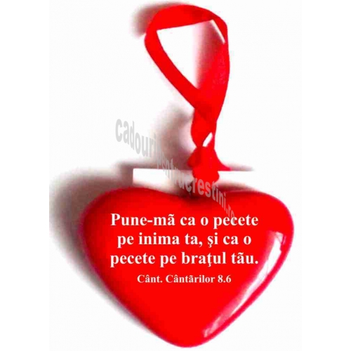 Breloc cu verset biblic - Pune-ma ca o pecete... Breloc cu verset biblic - Pune-ma ca o pecete...