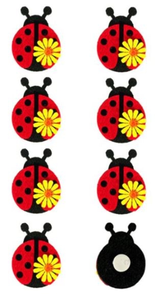 Autocolante decorative - Buburuze (8 buc.) Autocolante decorative - Buburuze (8 buc.)