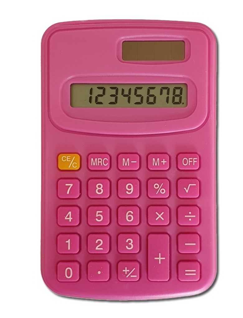 Calculator de birou, roz (10x6.3 cm) Calculator de birou, roz (10x6.3 cm)