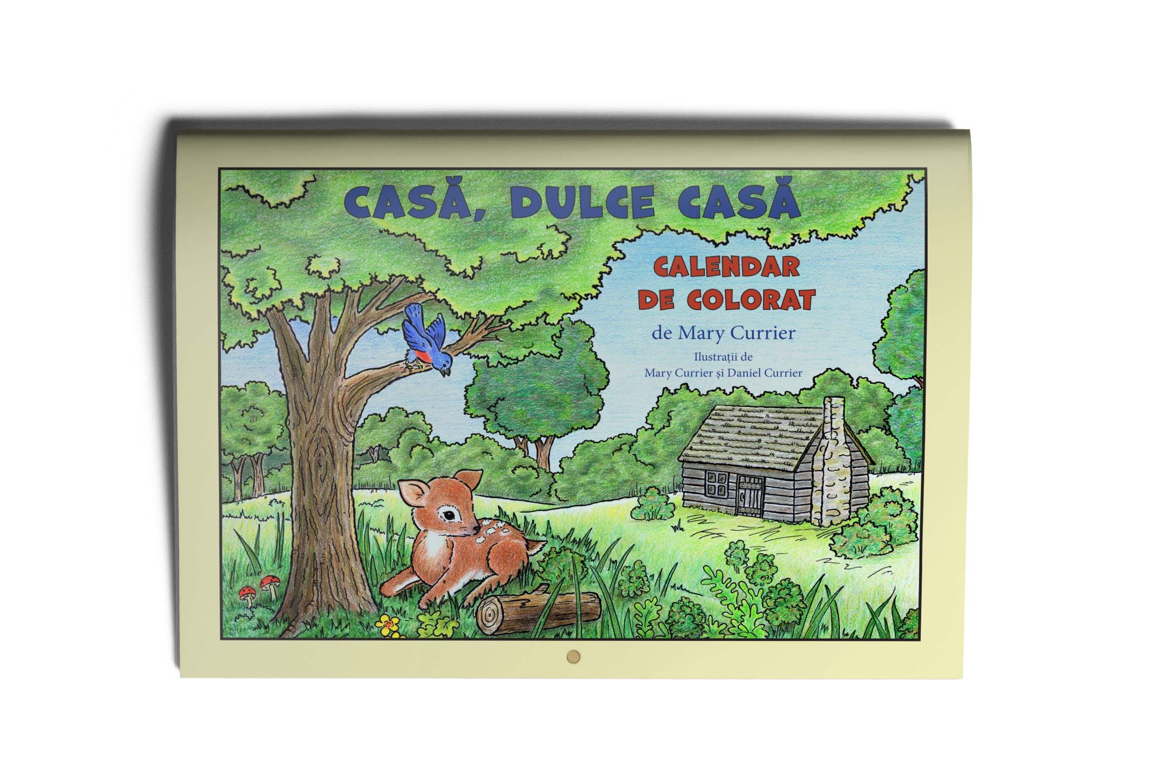 Casă, dulce casă – calendar de colorat Casă, dulce casă – calendar de colorat
