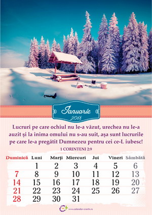 Calendar Crestin peisaje - 2018 Calendar Crestin peisaje - 2018