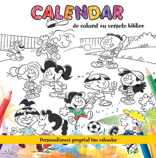 Calendar de colorat cu versete biblice Calendar de colorat cu versete biblice