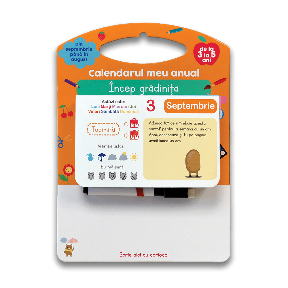 Calendarul meu anual - Incep gradinita - Activitati pentru copii (3-5 ani) Calendarul meu anual - Incep gradinita - Activitati pentru copii (3-5 ani)