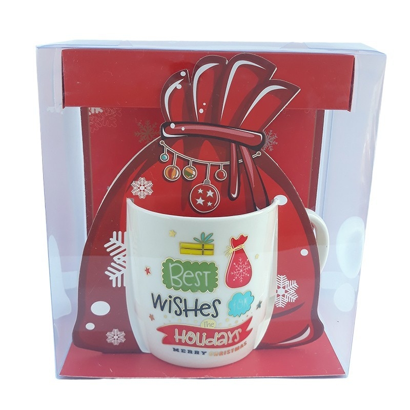 Cana ceramica cu motiv Craciun - Model 1 Cana ceramica cu motiv Craciun - Model 1