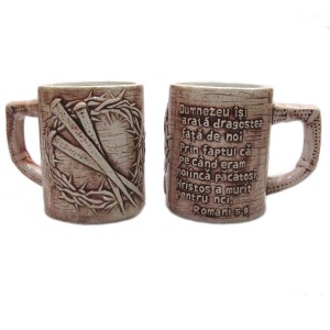 Cana cu verset biblic in relief - Dumnezeu isi arata dragostea fata de noi Cana cu verset biblic in relief - Dumnezeu isi arata dragostea fata de noi